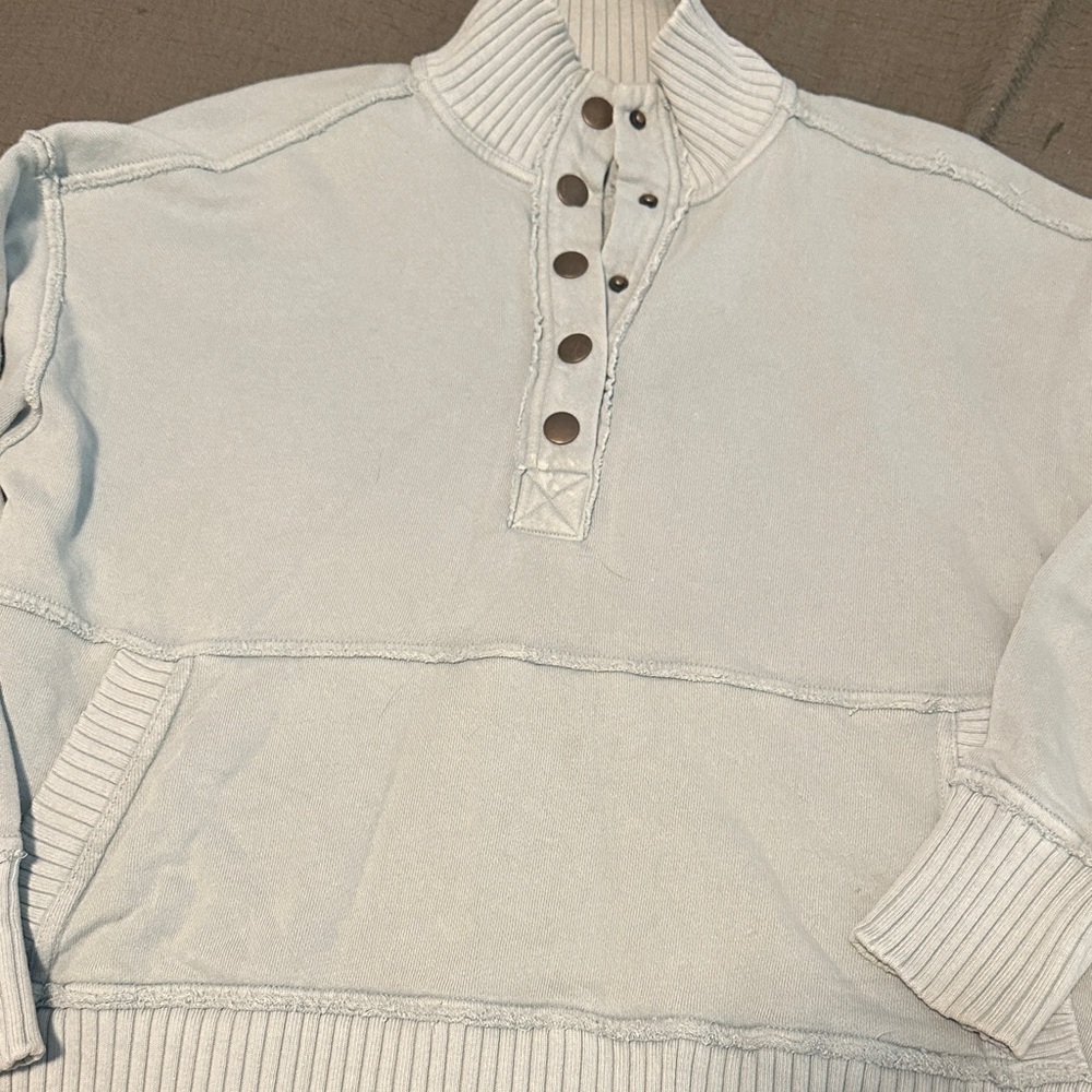 Aerie Aqua Turtleneck Sweater